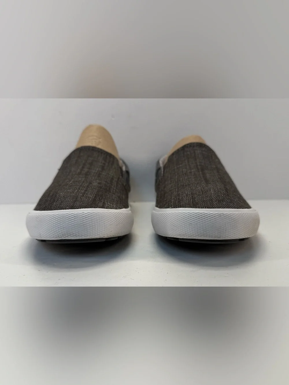 Ben Sherman Percy Men's Slip-On Casual sneaker in Dark Denim Charcoal size 9.5